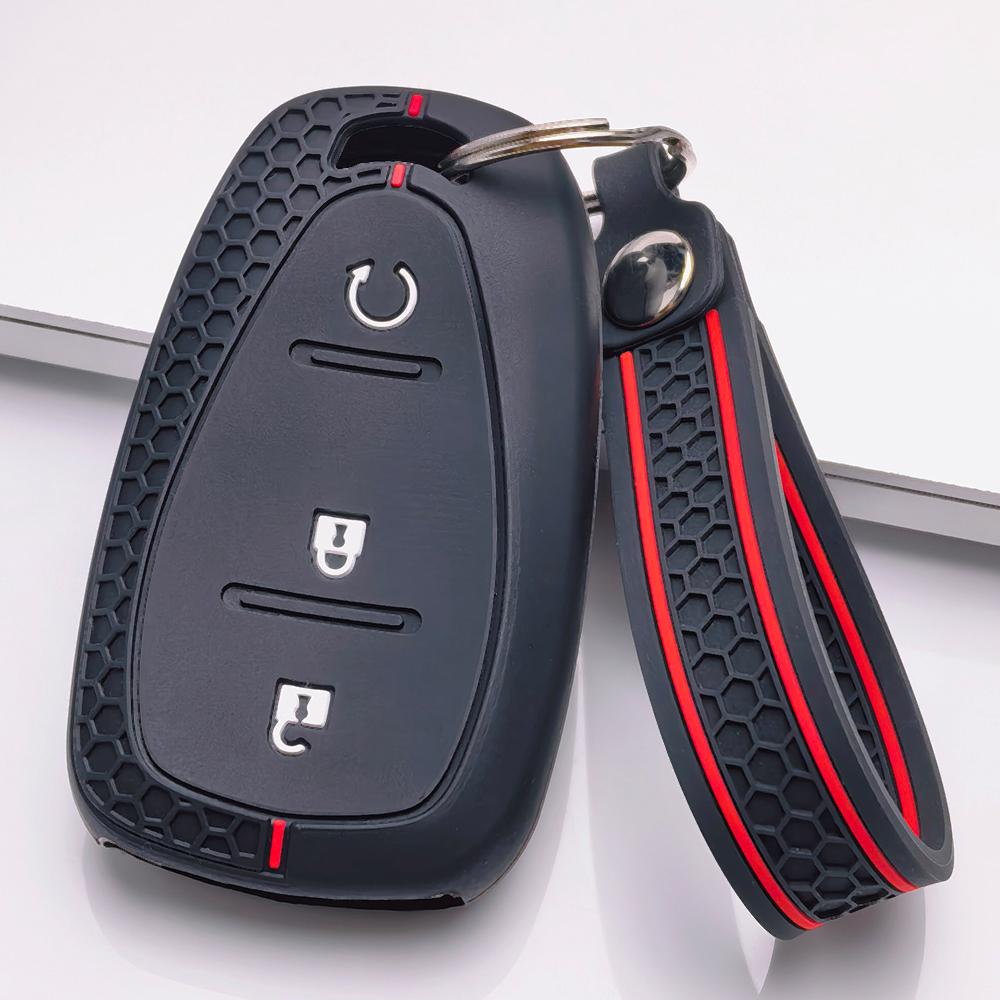 Key Fob Cover for Chevrolet 1500 Equinox Malibu XL Cruze Blazer Trax Camaro Volt Anti-Scratch Surface Shockproof Structure Soft Grip Texture