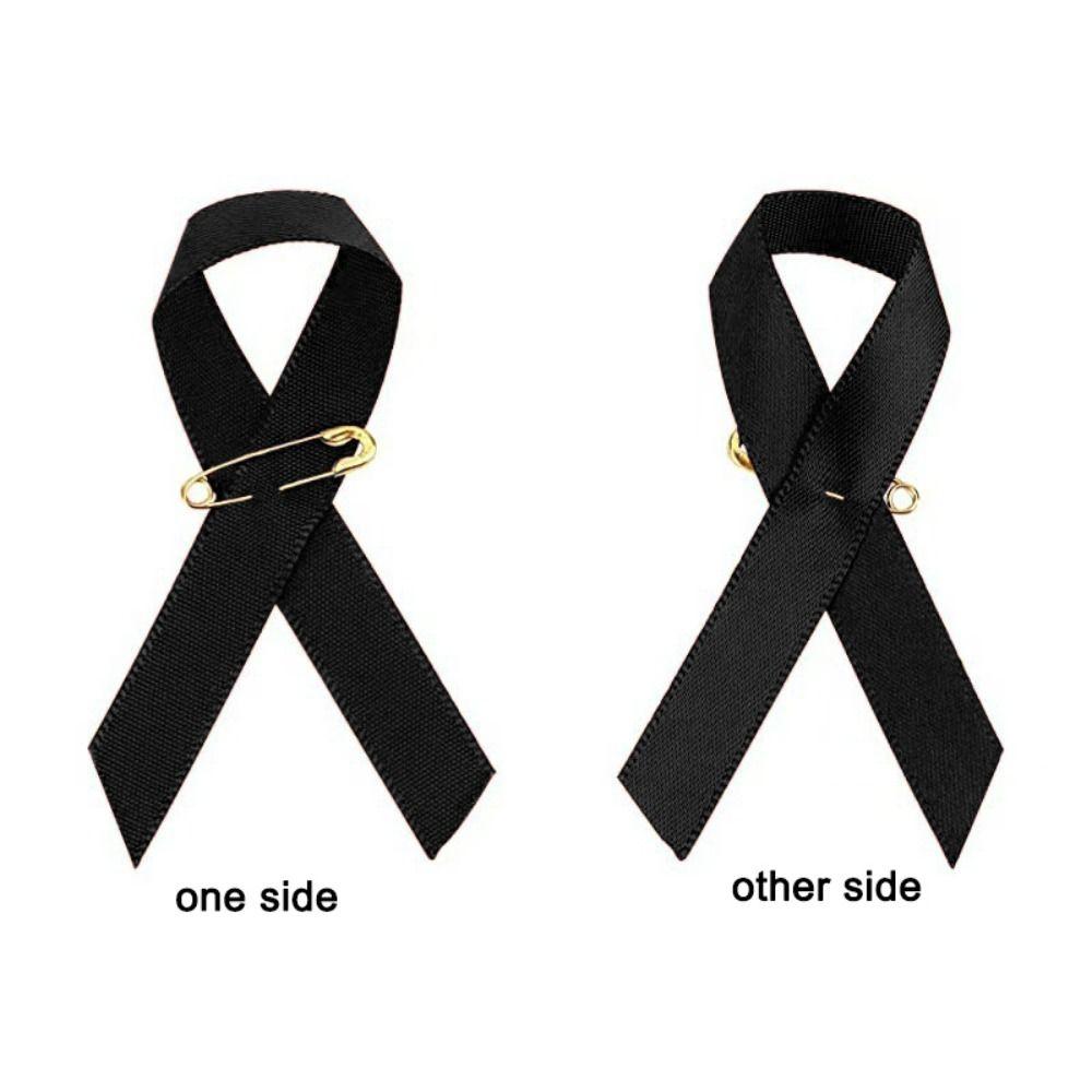 50 Stück Hautkrebs Beerdigungen Gedenk-Anstecker Aufklärung Trauer-Abzeichen Brosche Party