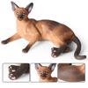 Oenux Kitty Dog Animals Model Action Figure Siamese Husky Pug Rottweiler Puppy Figurines PVC Cute Collection Toy Kids Gift
