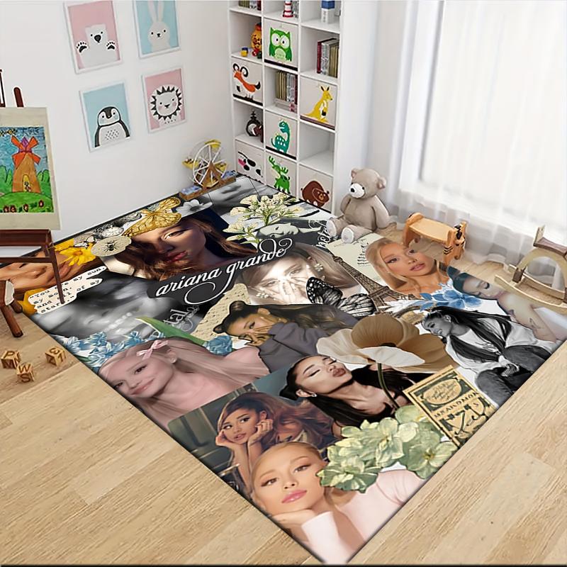 Ariana Grande Collage Carpet Rug Soft Washable Antislip Home Living Room Sofa Mats Personalized Christmas Rug