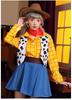 SCLYX Adult Women's Cowboy Cosplay Costume with Hat, Woody Costume, Toy Story Woody Costume, Halloween, Event, Party Costume #21185 (Women's, Size M)