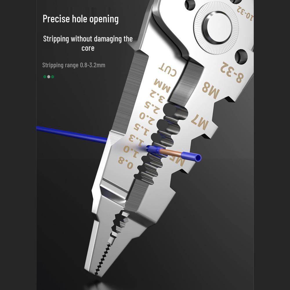 Baolian Multifunctional Electrician's Wire Stripper and Crimping Tool