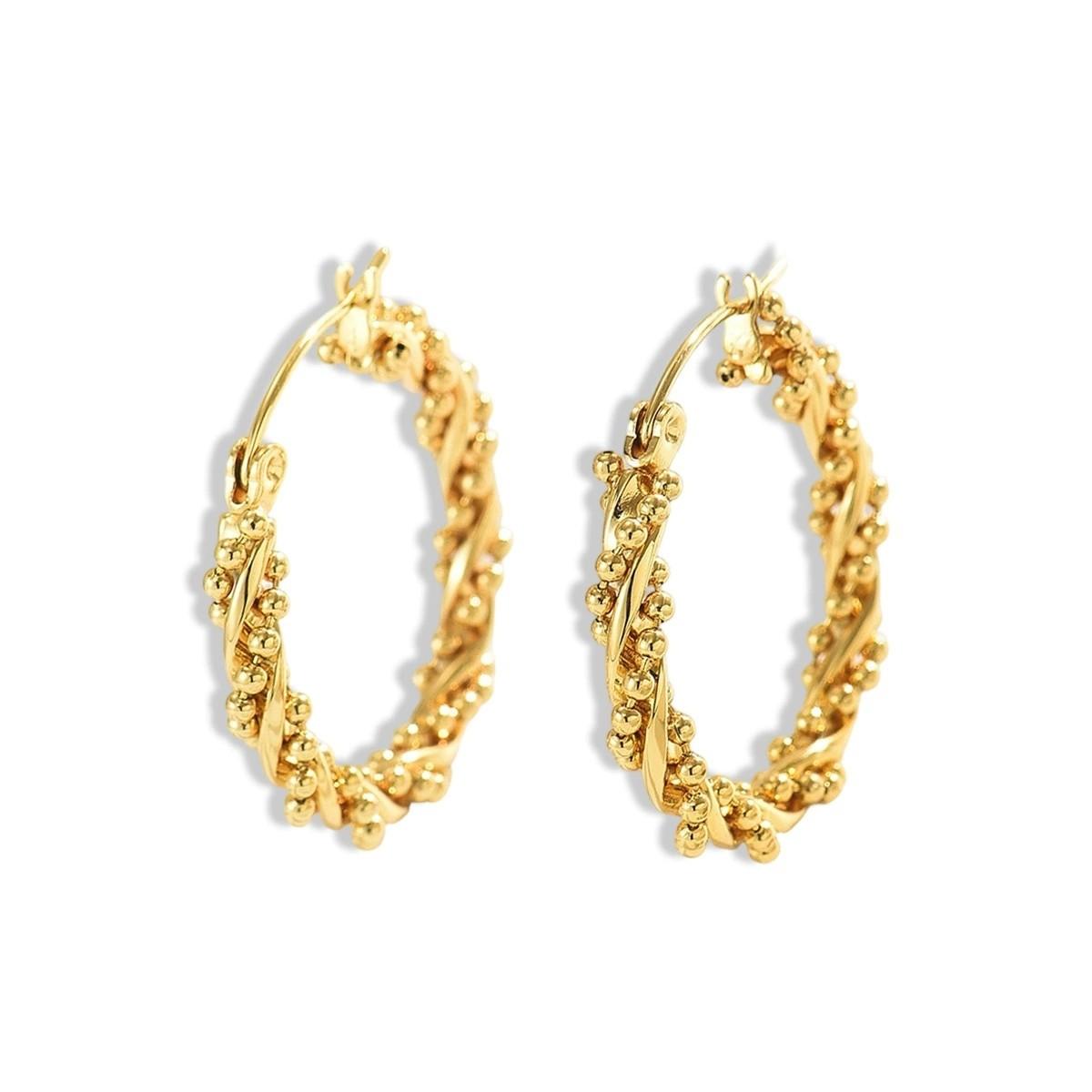 Factory Best Price Stainless Steel Hoop Huggie Earring Jewelry for Women Gold Plated Fashion Earring Jewelry