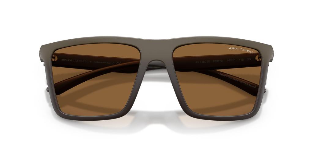 Armani Exchange Sunglasses Matte Brown Gradient Brown 57mm 83917357 0AX4162SU [ARMANI EXCHANGE]