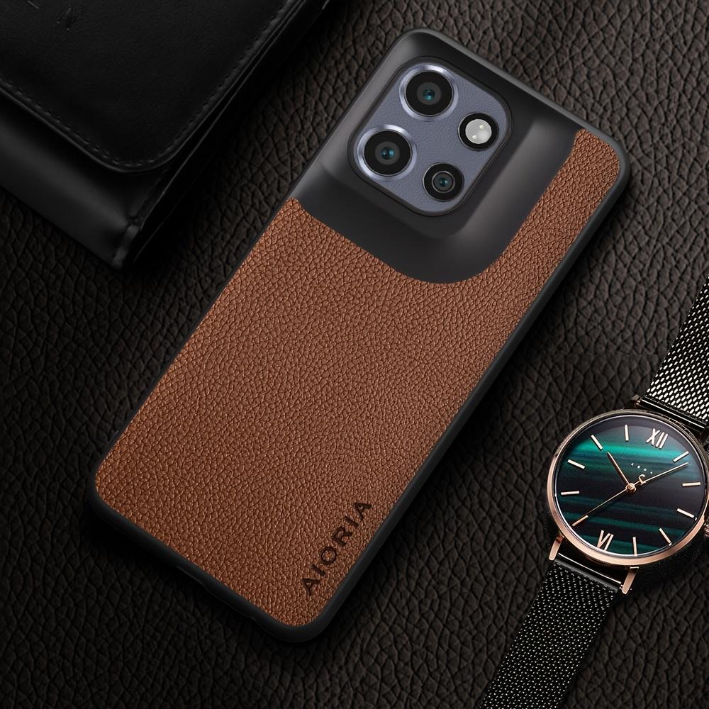 Luxury Case for Motorola for Moto Edge 60 Pro Fusion Neo 5G Lychee Pattern Faux Leather