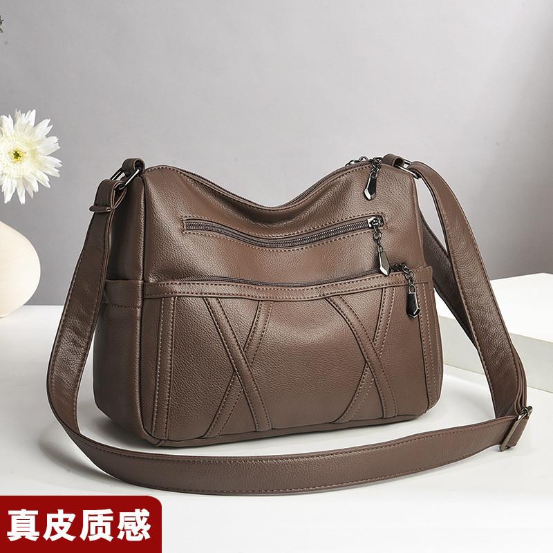 Stylish Soft Pu Leather Multi-layer Shoulder Crossbody Bag For Women With Spacious Capacity