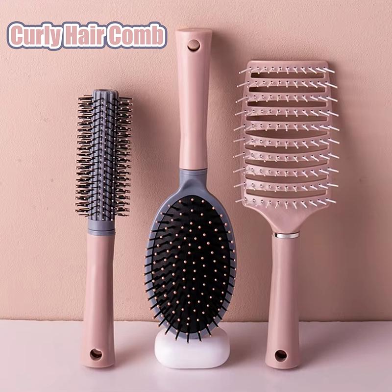Detangling Hair Brush With Air Cushion, Anti-Static Styling Comb For Wigs & Curly Hair, Reduces Hair Loss & Boosts Root Volume