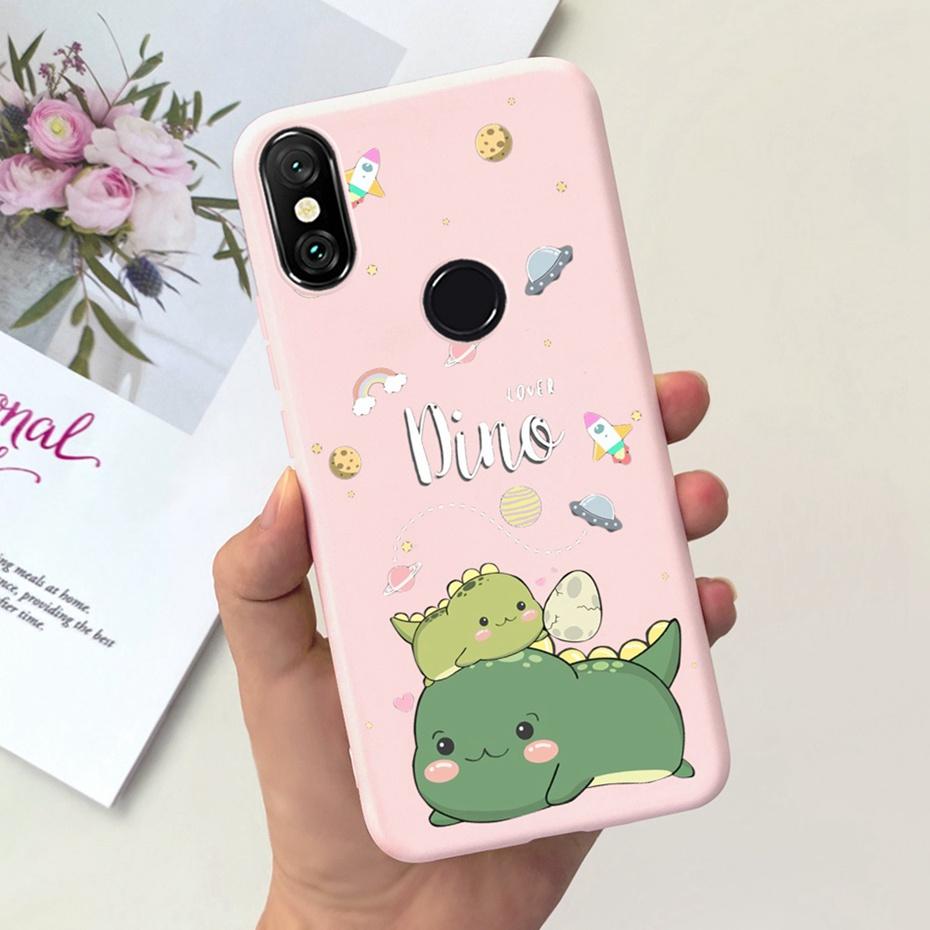 Case For Xiaomi Mi A2 Lite 5.84" Cute Animal Cartoon Candy Color Soft Silicone Phone Bumper For Xiaomi Mi A2lite Back Cover