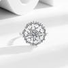 European & American Zircon Rotating Diamond Ring: Women's Unique Stress Relief Jewelry Design.