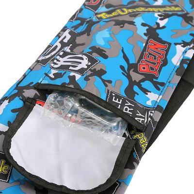 Outdoor Faltbare Angeltasche Wasserdicht Große Kapazität Angelrute Köder Aufbewahrungstasche Oxford Canvas Camouflage Angelruten Tasche