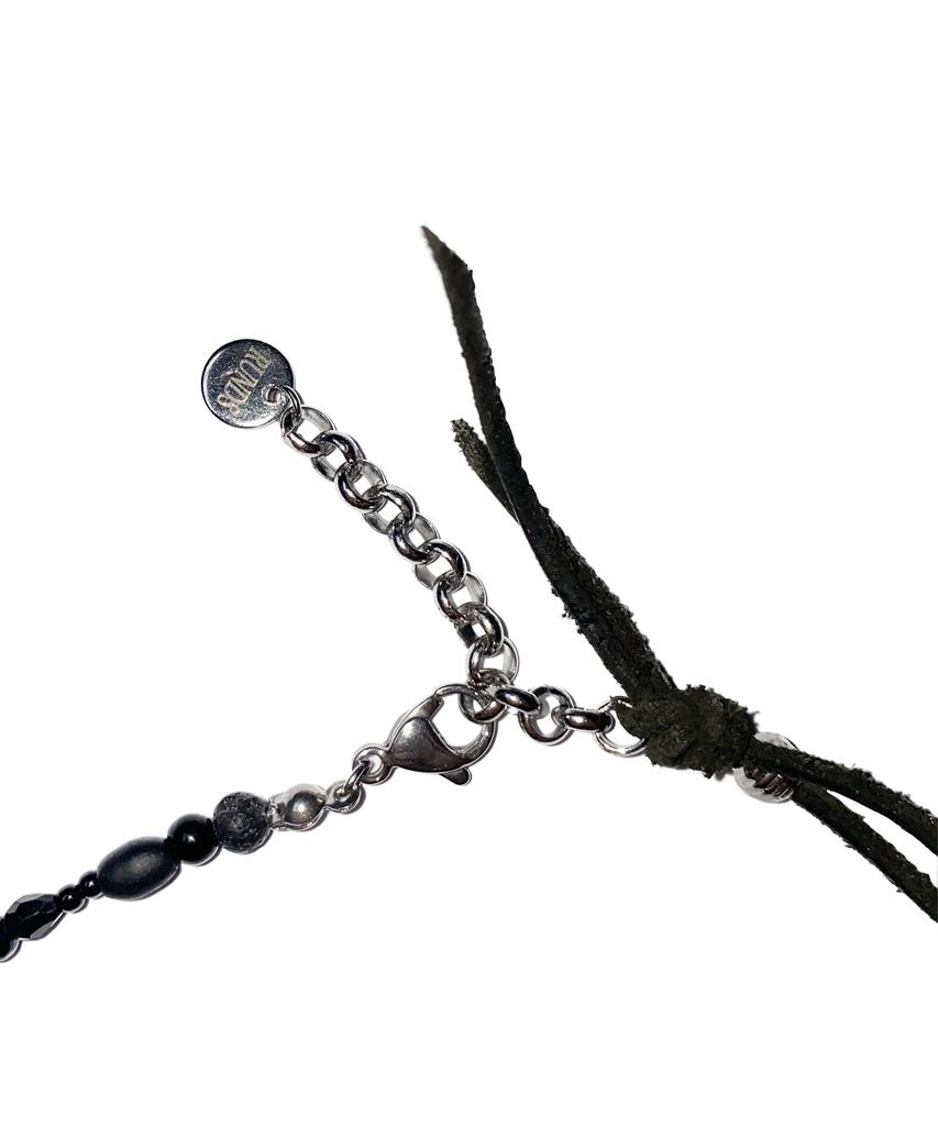 Runds 360 Karen Silver Black Mix Necklace