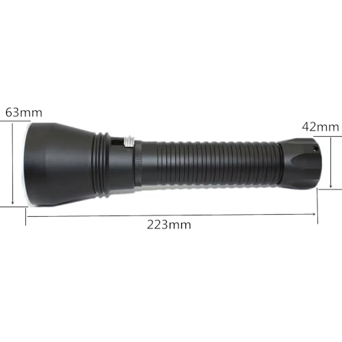 Zmart Cree XHP70 LED Diving Light, 4000 Lumens, 26650 X 2, 100m Waterproof, for Scuba Diving, Night Diving, and More