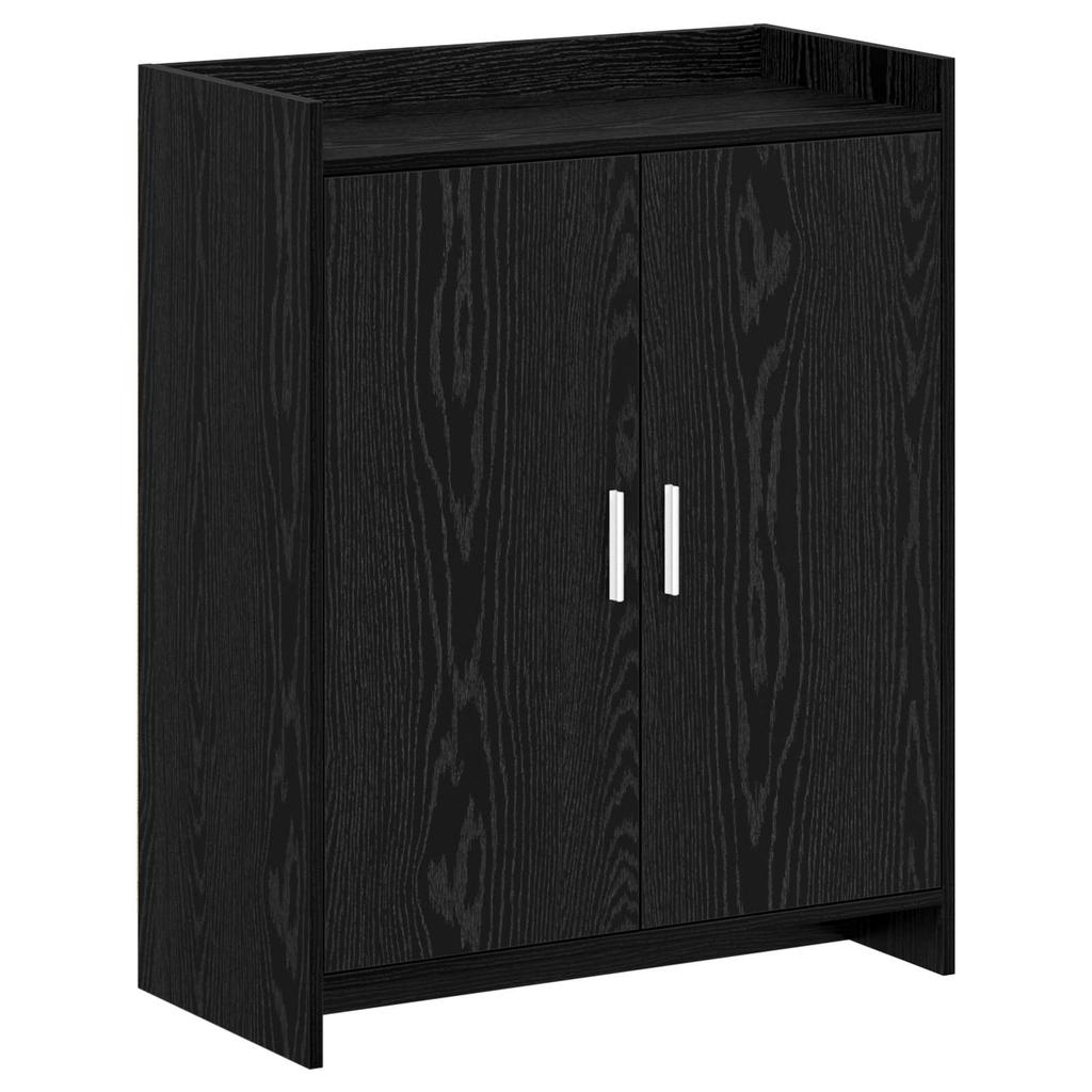 Shoe Cabinet Black Oak 73.5 x 36 x 92 cm Particleboard