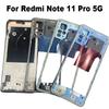 6.67" Voor Xiaomi Redmi Note 11 PRO 5G Middenframe Voorrand Achterbehuizing Middenplaat Vervanging 21091116I, 2201116SG