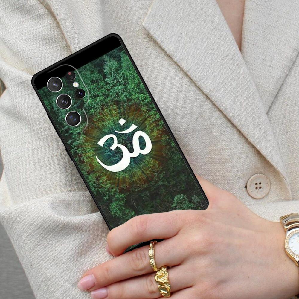 Aum Om Namaste Symbol Zen Yoga SOFT Cell Phone Case for Samsung Galaxy S26 Ultra S25 S24 S23 S22 S21 S20 Note10 Cover