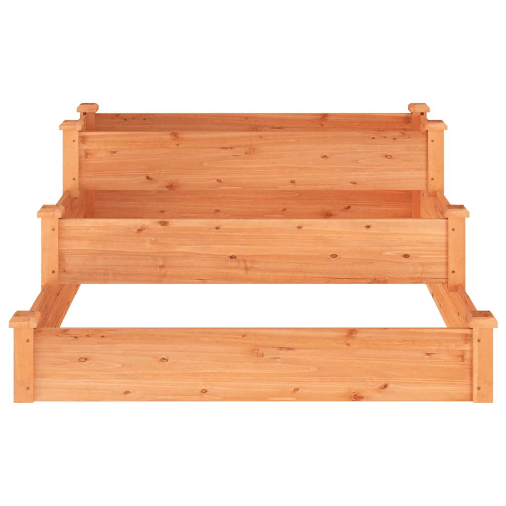 vidaXL Hochbeet Braun 120x120x56 Cm Massivholz Tanne