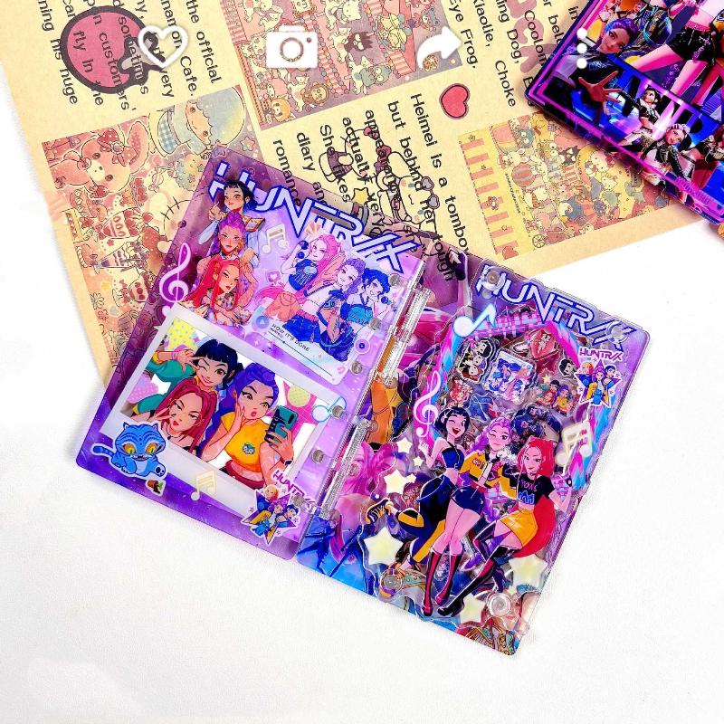 A7 Kpop Dämonenjäger Notizbuch Rumi Mira Zoey Ordner Cartoon Anime Muster Ordner Notizblock Student Schreibwaren Zubehör Geschenke