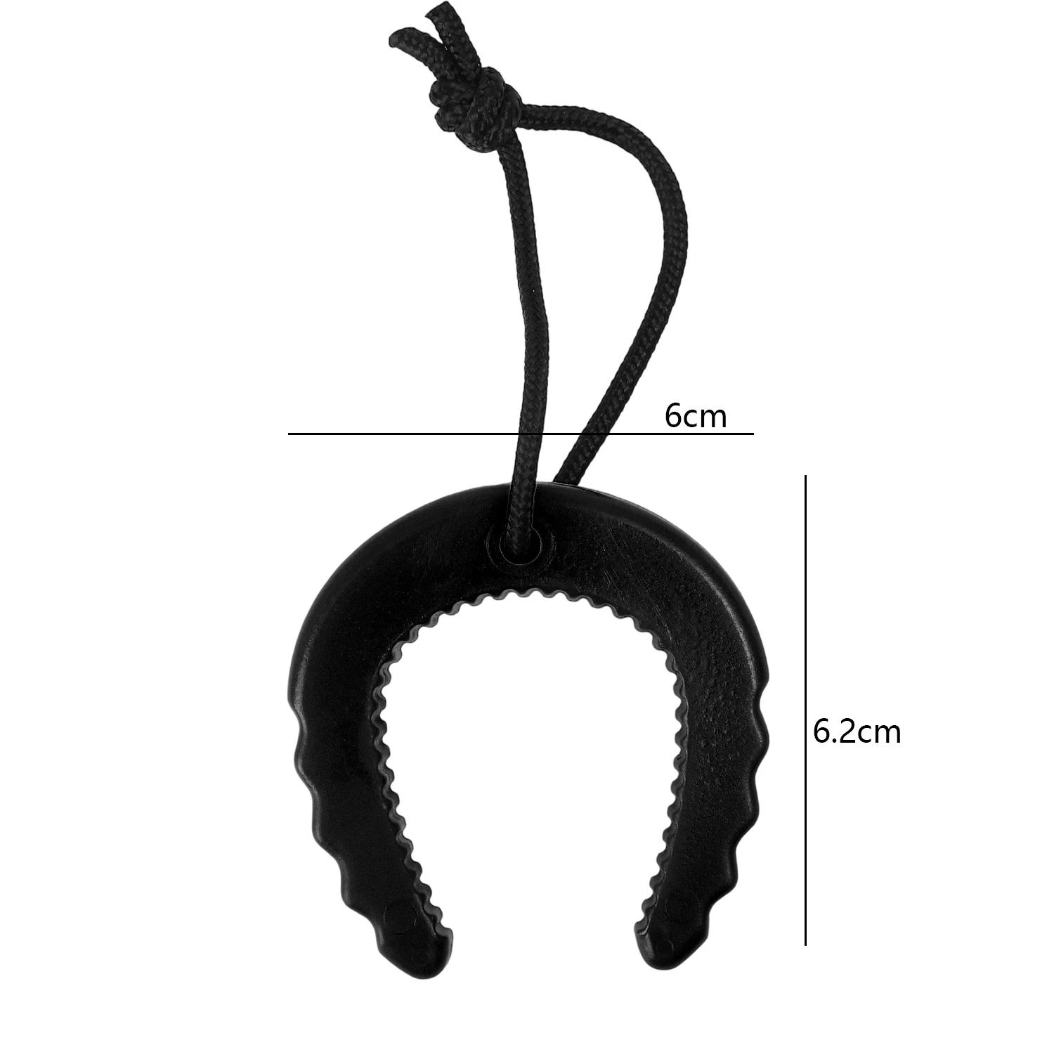 

Black C-shaped Door Stopper with Nylon Cord TPU Rubber Door Clamp for Firefighter Gear Wedge Emergency Police Door Jam Stoppers 1PC чорний