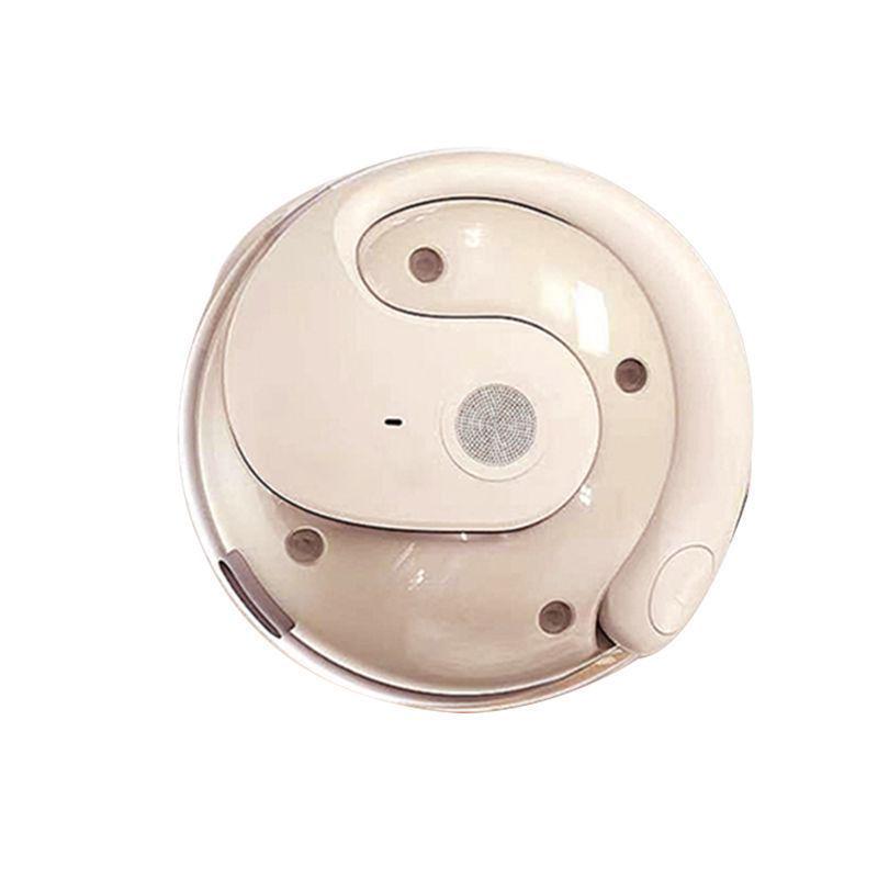T2 Coconut Ball Ear-hook Bluetooth Earphones: Open Design, Long Battery Life, Noise Cancelling, High-Quality Sound for Sports.