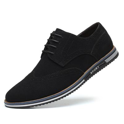 Herren Mattierte Low Top Schuhe Herren Block Trendy Herrenschuhe Wildleder Britische Herrenschuhe Modisch Einfarbig Neue Herrenschuhe