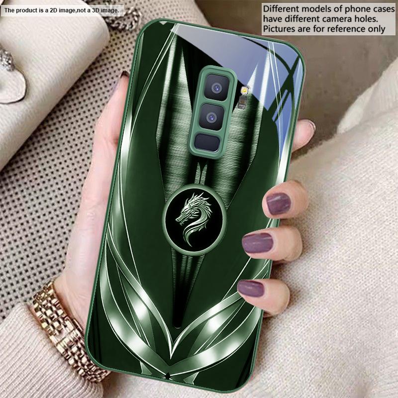 Golden dragon pattern gray For Samsung S26 S22 S8 9 10 S20 Ultra S21 Pro S22 Plus S23 FE S24Ultra S25 Edge S24+ Glass Phone Case