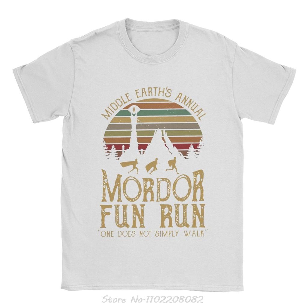 Men's Mordor L-lords Of The R-rings T-shirt Men Clothing Vintage Short Sleeve Summer O-neck T Shirt Oversized Fitness Tshirt