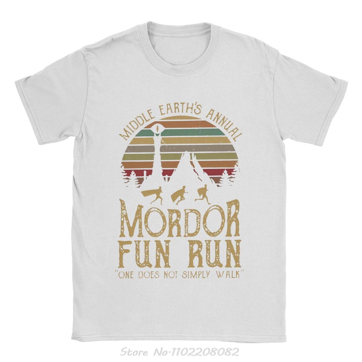 

Мужская футболка Mordor L-lords Of The R-rings, мужская одежда, винтажная летняя футболка с коротким рукавом и круглым вырезом, свободная футболка для фитнеса XXXL белый