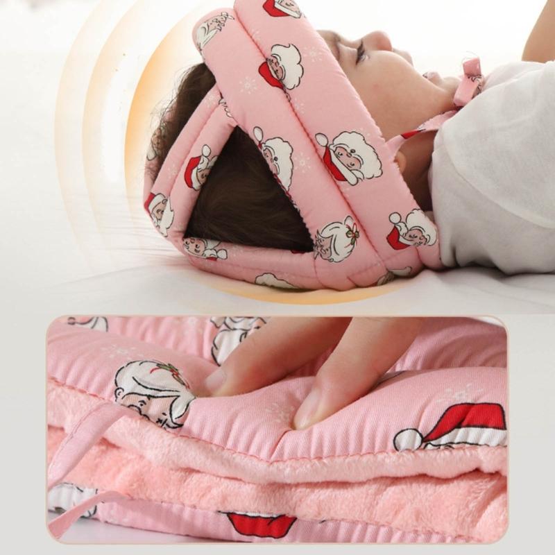 Cute Baby Safety Cap Toddler Walking Safety Hat Baby Anti-Impact Helmet Cotton Cap Protects Babies from Accidental Fall