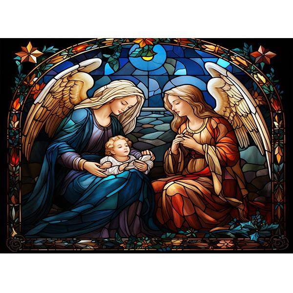 Birth of Jesus Photography Background Decorative Art Style Christmas Background Traditional Festival Nativity Background Banner