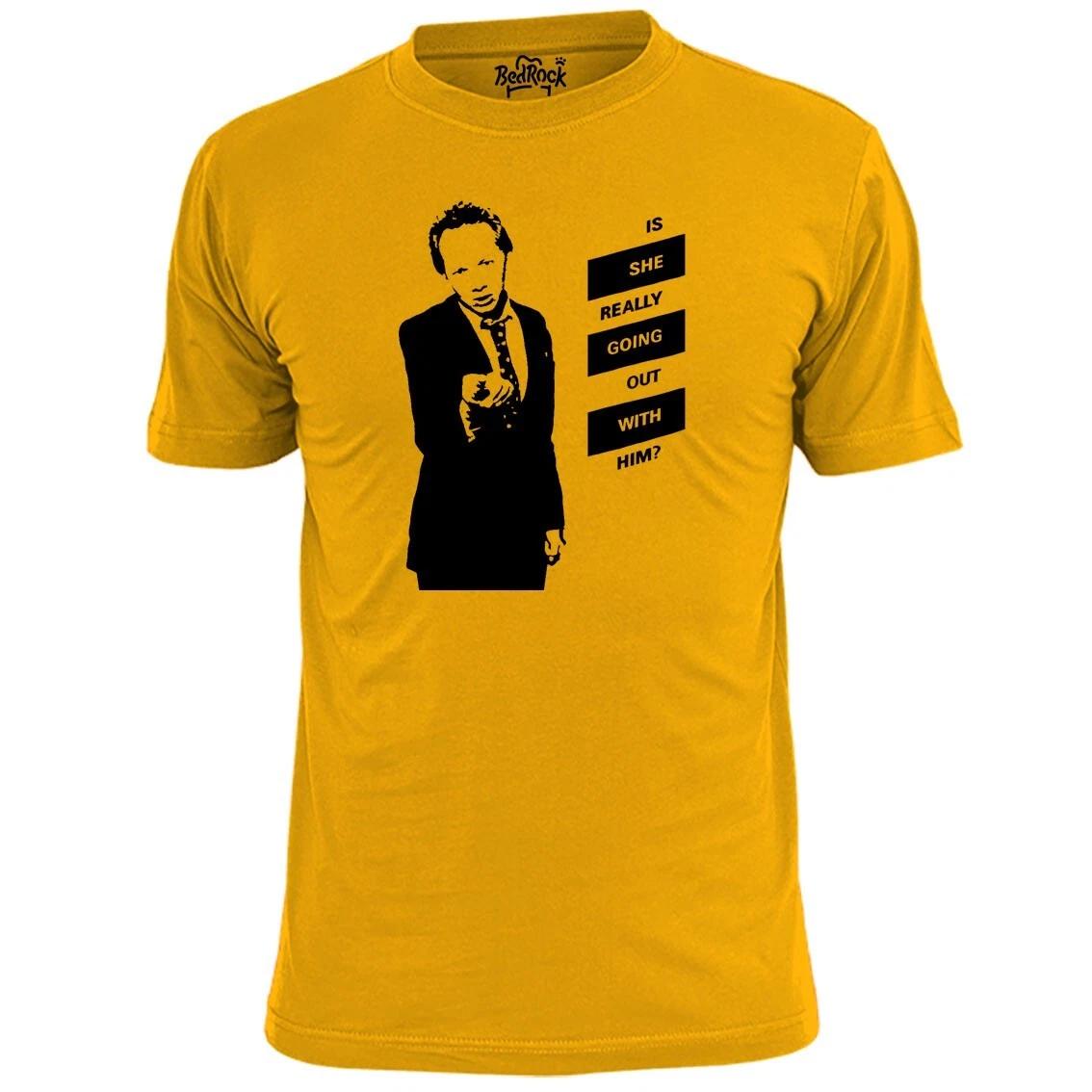 Mens Joe Jackson Is She Really Going Out With Him Stencil Inspired Rock T shirt 2XL