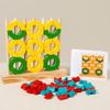 Montessori Rainbow Building Blocks Set: Shape Recognition & Stacking Toy