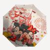 Mickey Mouse Themed Automatic Opening and Closing Umbrella, Brightly Colored 8-rib Portable Umbrella, Suitable for Men and Women, A Perfect Gift for C