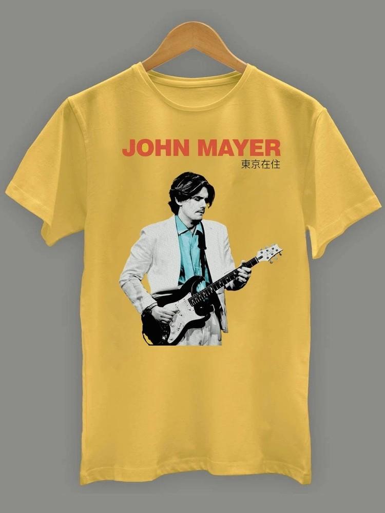 

New John Mayer tokio S-234XL Yellow Shirt Short Sleeve BL1703 Unisex T-Shirt XXL