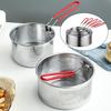 1PC Stainless Steel Fried Mesh Kitchen Fry Basket Cooking Basket Fry Pan Oil Pan Strainer Noodle Spoon Colander French Fries
