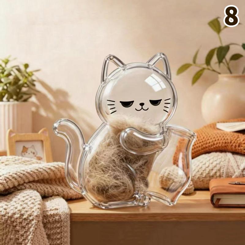 Transparent Cat Hair Storage Refrigerator Magnets Pet Fur Keepsake Capsule Diy Souvenirs Cat Whiskers Collector Fridge Magnet