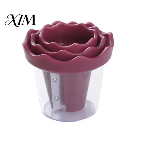 Vegetable Flower Curler Spiral Curler, Stainless Steel Blade Handheld Twister, Creative Peeler Rotatable Fruit Cutter for Carrots Cucumbers And