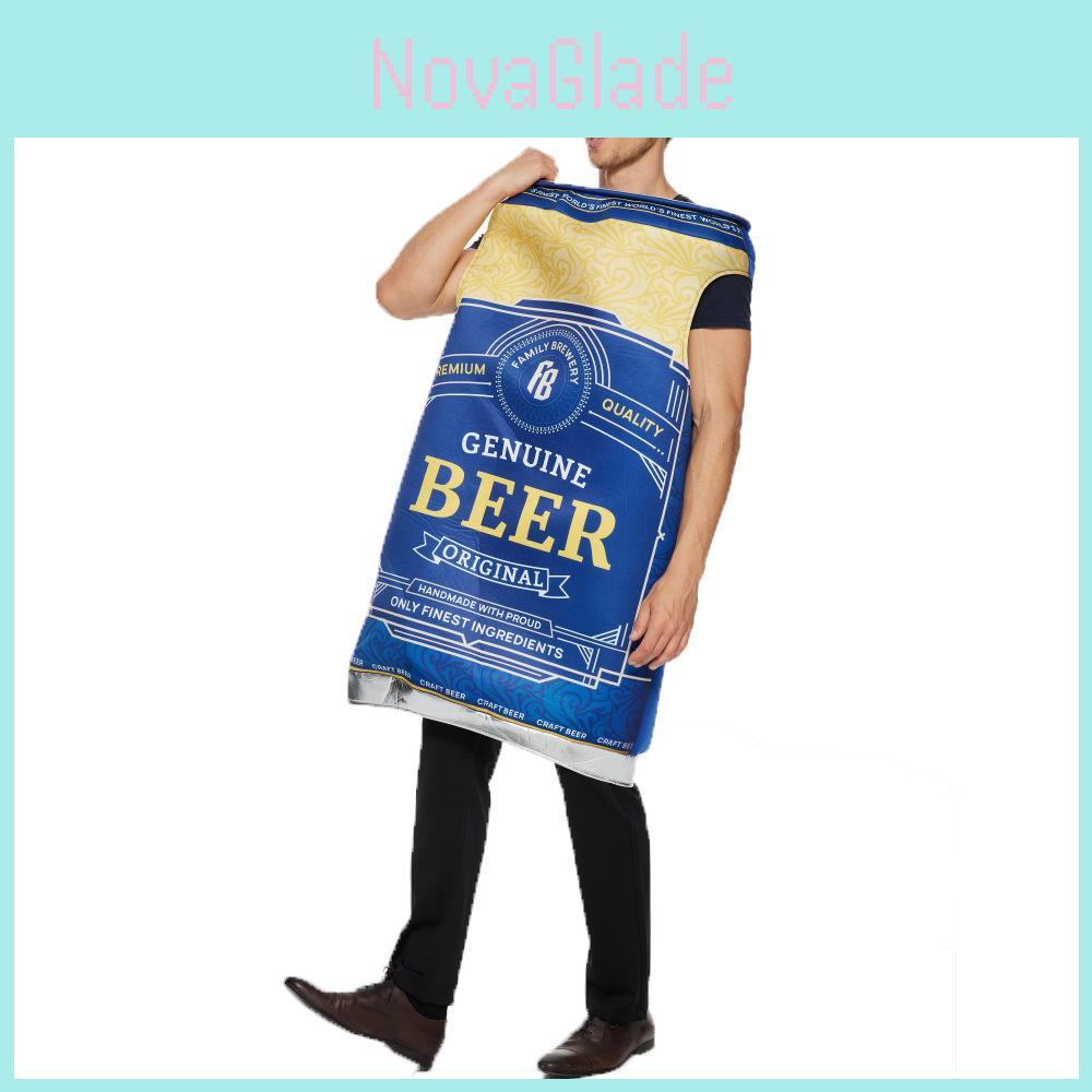 Halloween Beer Can Bodysuit With Printed Graphics Unisex Suit For Party Performances