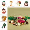 Cat Resin Figurine With Autumn Themed Decor For Home Or Office Display