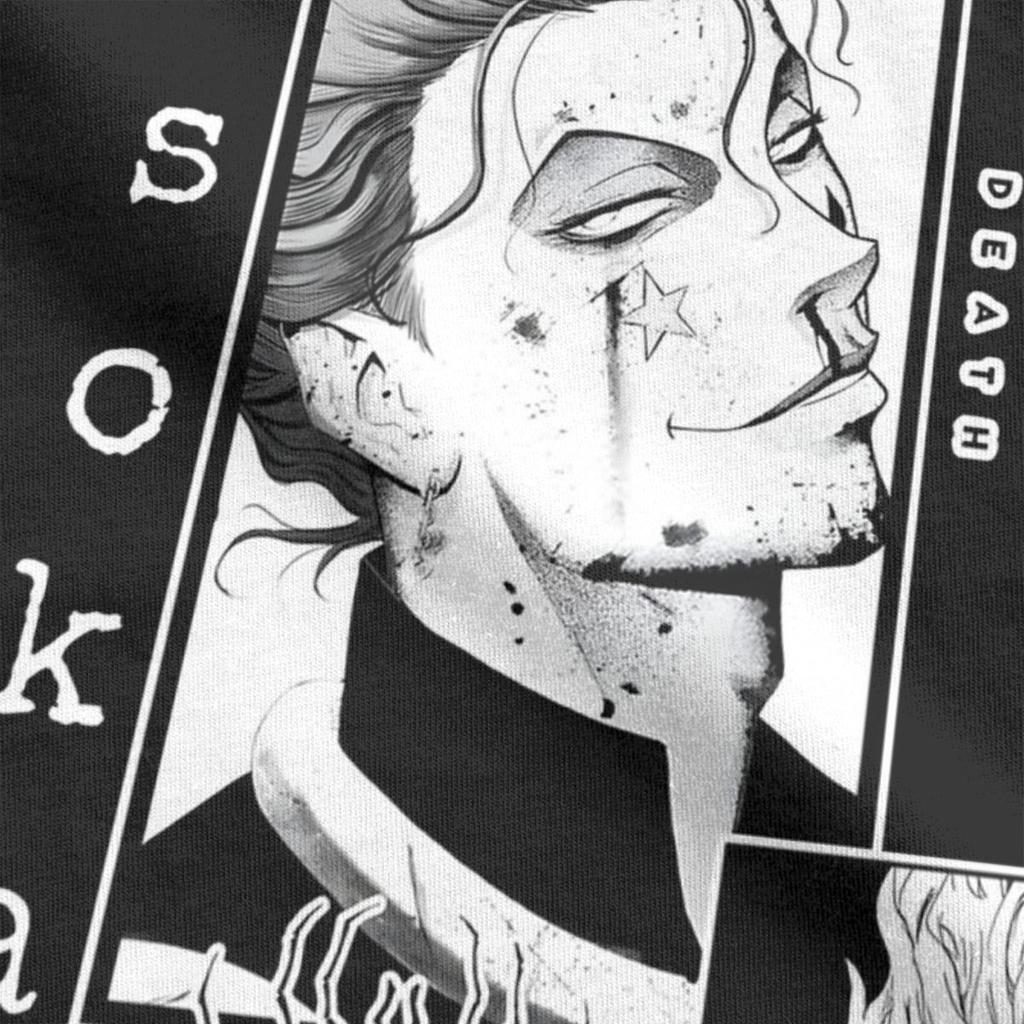 Men T-Shirts Hisoka HXH Anime Funny Pure Cotton Tees Short Sleeve T Shirts Crewneck Clothing Gift