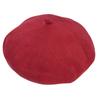 Cotton Beret Hat for and Babies Summer Colorful Simple Knit Unisex Size [JIRROUZ] Adults, Kids, (20 Colors) (3 Sizes) Men's Women's Burgundy/Adult