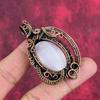 Selenite Pendant Copper Wire Wrapped Pendant Handmade Natural Gemstone Pendant Copper Jewelry Gift for Mom Designer Pendant Selenite Jewelry