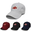Comfortable Cotton Blend Naruto Uzumaki Baseball Cap Featuring Iconic Akatsuki And Uchiha Embroidery