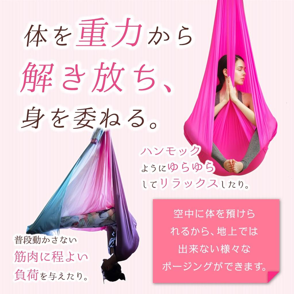 GiGant Aerial Yoga Dedicated 5m X Hammock Cloth Only Single Aerial Yoga Exercise Aero Yoga (Gigant) 2.8m Anti-Gravity (Berry Candy)