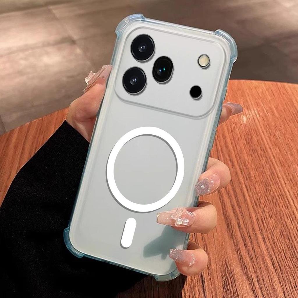 Hülle für HONOR 600 Pro Niedliche Airbag-Ecke Pastell Matt Magnetische Hülle Semi-Stoßfeste Handyhülle