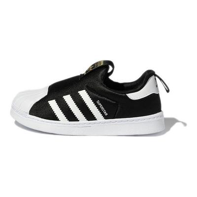 Superstar 360 J Black White Kids Sneakers Core-Black Cloud-White Gold-Metallic GX3231