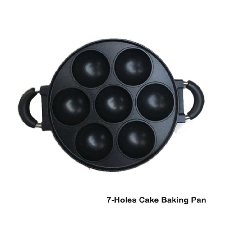7-Loch Pfannkuchen-Eierform Maker Antihaft-Eierkocher Küchenzubehör Snack-Kuchen