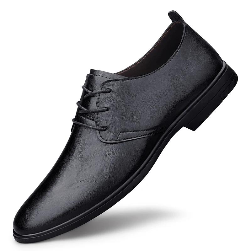 Neuer Herren Formeller Oxford Büro Schuh Mode Schnürung Lässig Flach Designer Schuhe Hohe Qualität Handgemacht Lässig Leder Business Schuh