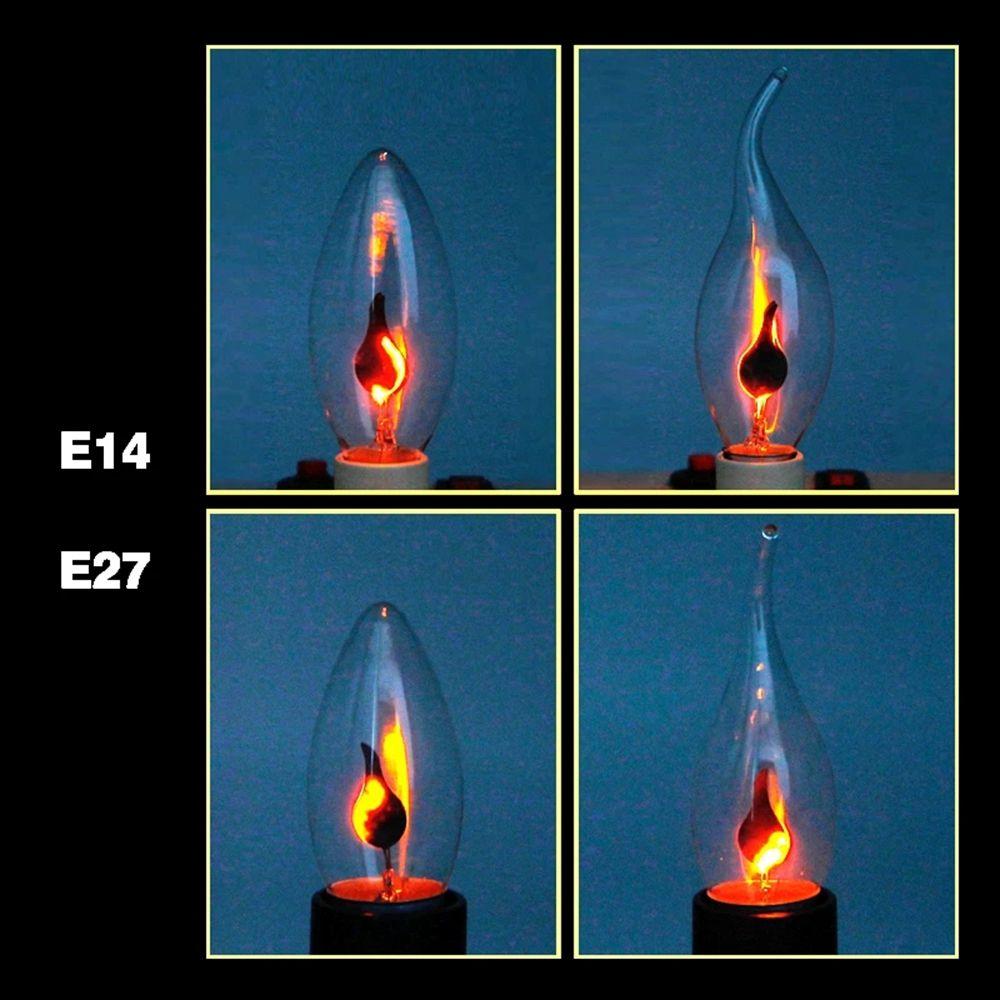 Wire Home For Decor  Lighting Flame Effect Candle Tip Lamp LED Light Bulb Night Light Candle Light