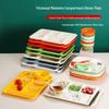 Four-Compartment Melamine Serving Tray