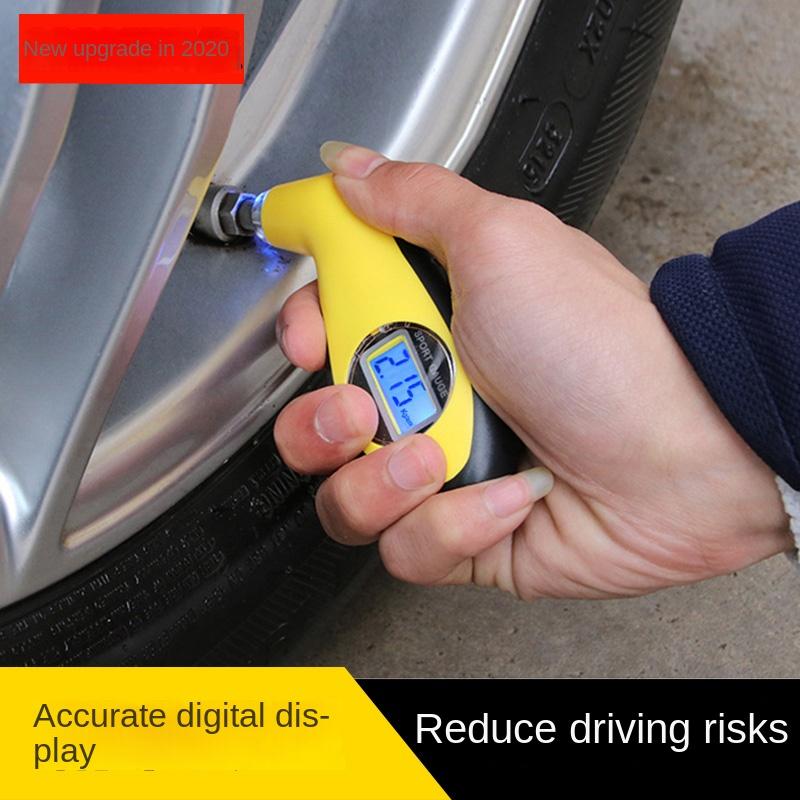 Przenośny cyfrowy miernik ciśnienia powietrza w oponach LCD Narzędzie do pomiaru bezpieczeństwa samochodu Ręczny miernik ciśnienia w oponach